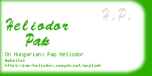 heliodor pap business card
